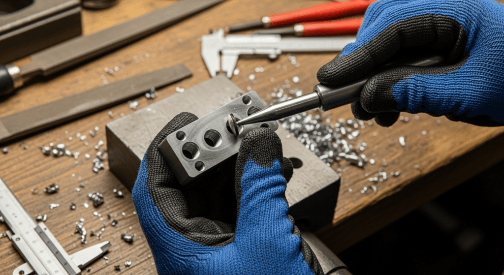 How to Deburr Holes in Metal Parts by Hands