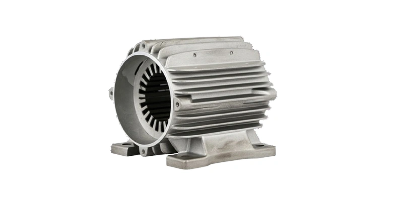a motor housing, white background