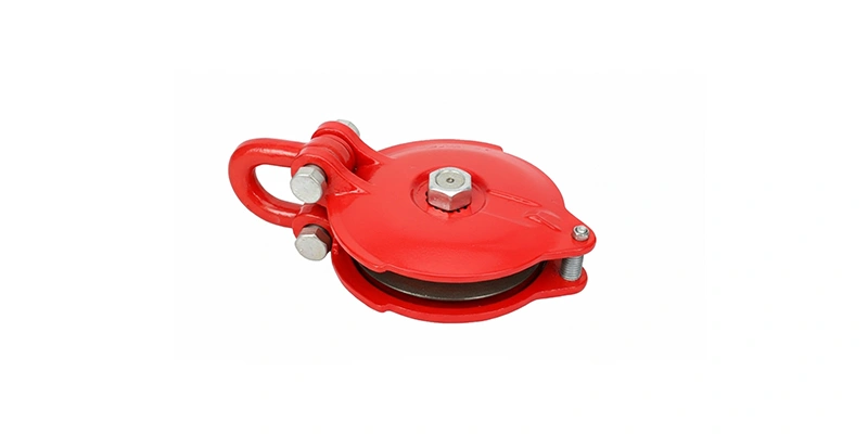 A SNATCH BLOCK WITH WHITE BACKGROUND