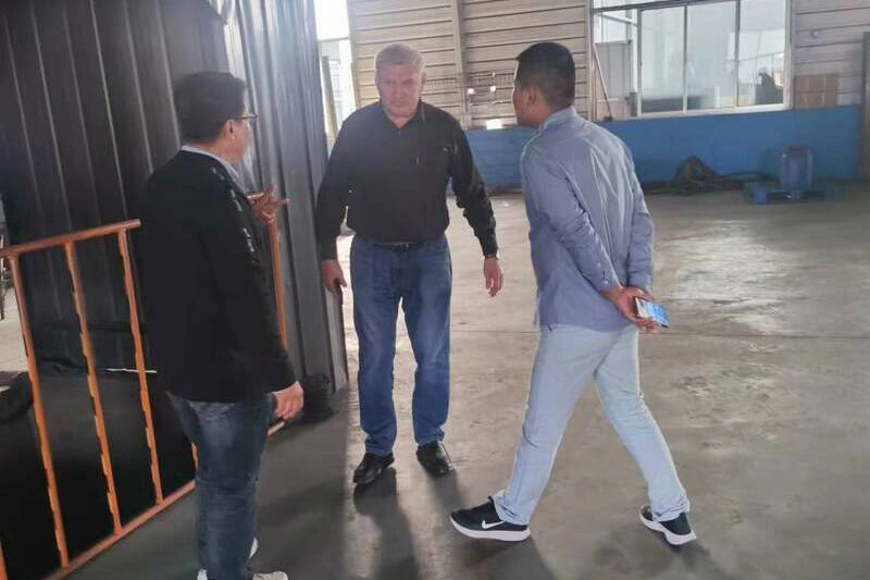 client visited kt metal casting foundry